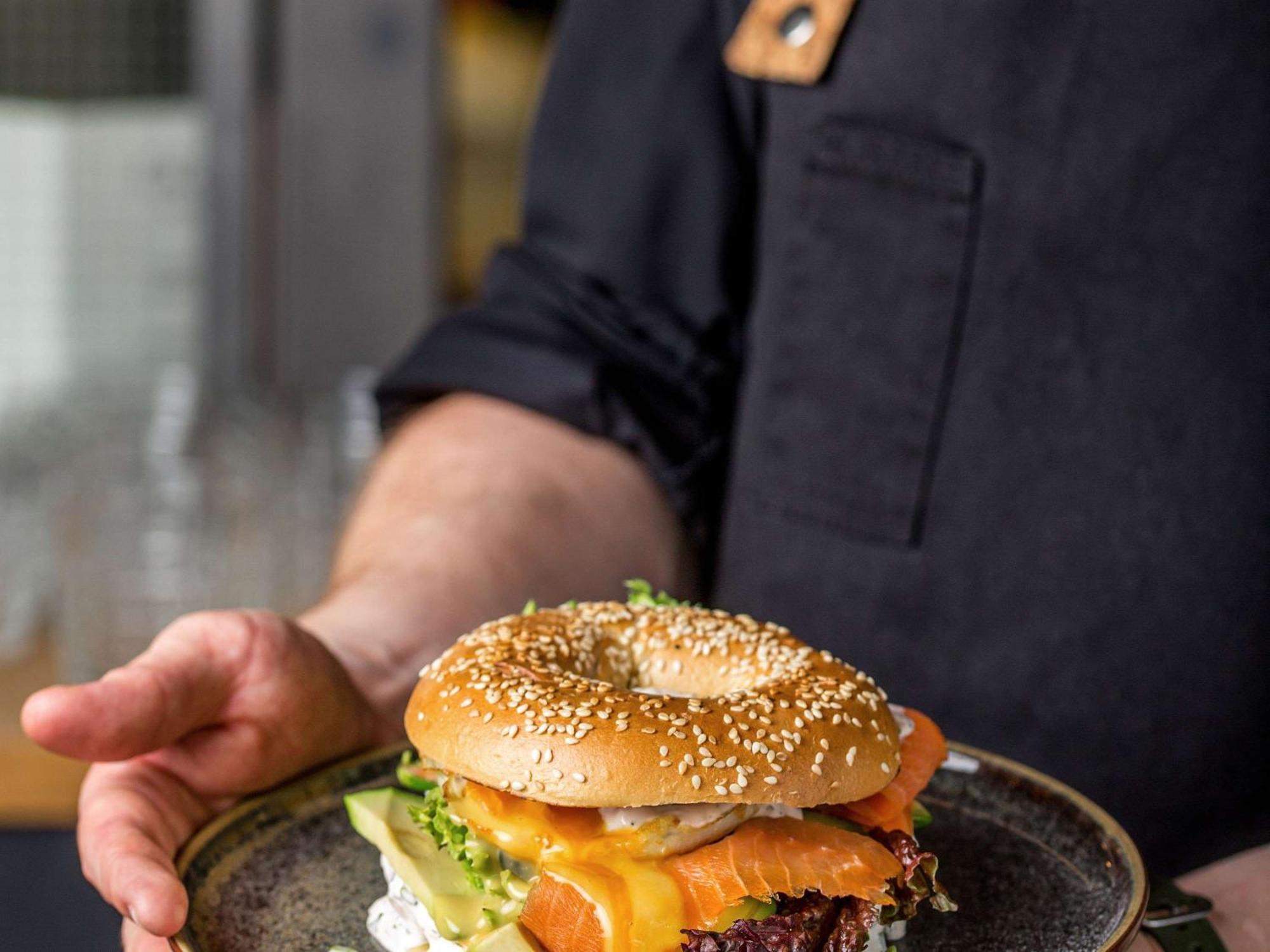 The Bridge Wroclaw - Mgallery Экстерьер фото A bagel with cream cheese and lox